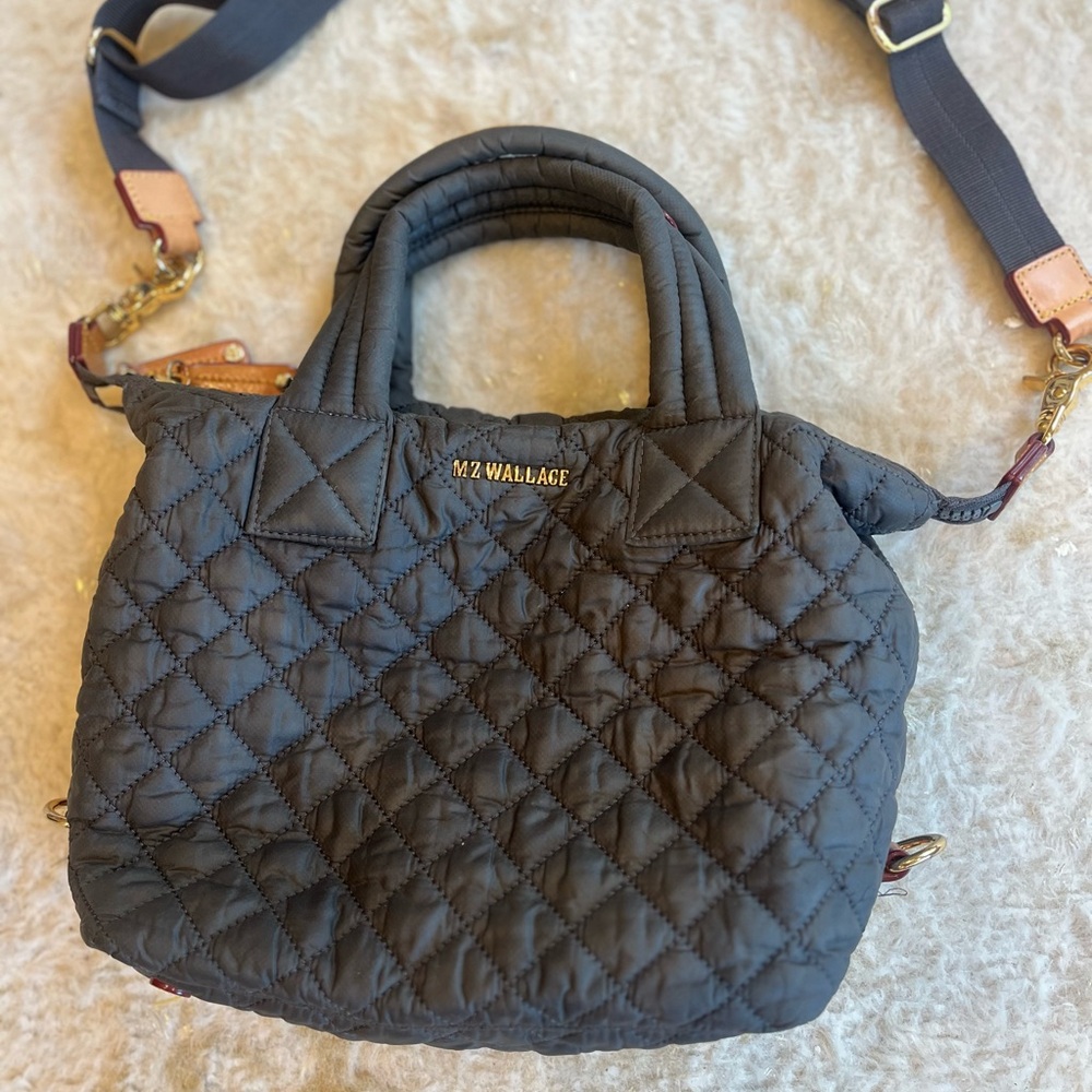 MZ Wallace Quilted Black Small Bag - OBO